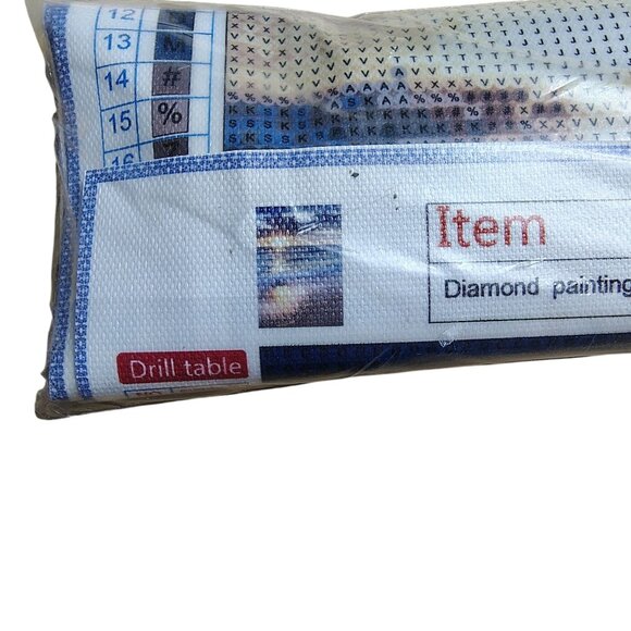 5D Diamond Painting Kit With Sunset on the Beach Scene - Picture 2 of 5